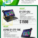 Newstead Notebooks R7-371T-576J, Aspire R7-371T-709E