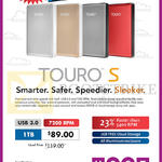 HGST External Storage Drive Touro S 1TB