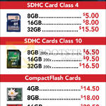 Kingston SDHC, Compact Flash CF Cards, 4GB, 8GB, 16GB, 32GB