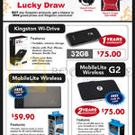 Kingston Wireless Storage Wi-Drive, MobileLite Wireless, MobileLite Wireless G2