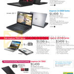 Notebooks Inspiron 14 3000, 15 5000, 13 7000, 14 7000 Series