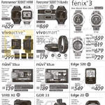 GPS Navigators, Fitness Watches, Car Cameras, Forerunner 220 HRM, 225, 620 HRM, 920XT, 920XT, Fenix 3, Vivoactive, Vivosmart, Nuvi 55LM 65LM, Edge 520 20, Vibr XE, GDR 33