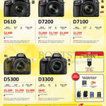 Digital Cameras DSLR D610, D7200, D7100, D5300, D3300, Free Gifts