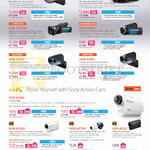 Sony Camcorders Handycam Video FDR-AXP35, AX100E, CX-900E, CX405, PJ670, PJ410, X1000, AS200, AZ1VR, AS20