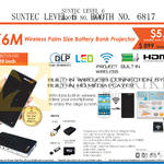 Innovative K6M Wireless Palm Size Battery Bank Projector