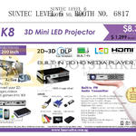 Innovative K8 3D Mini LED Projector