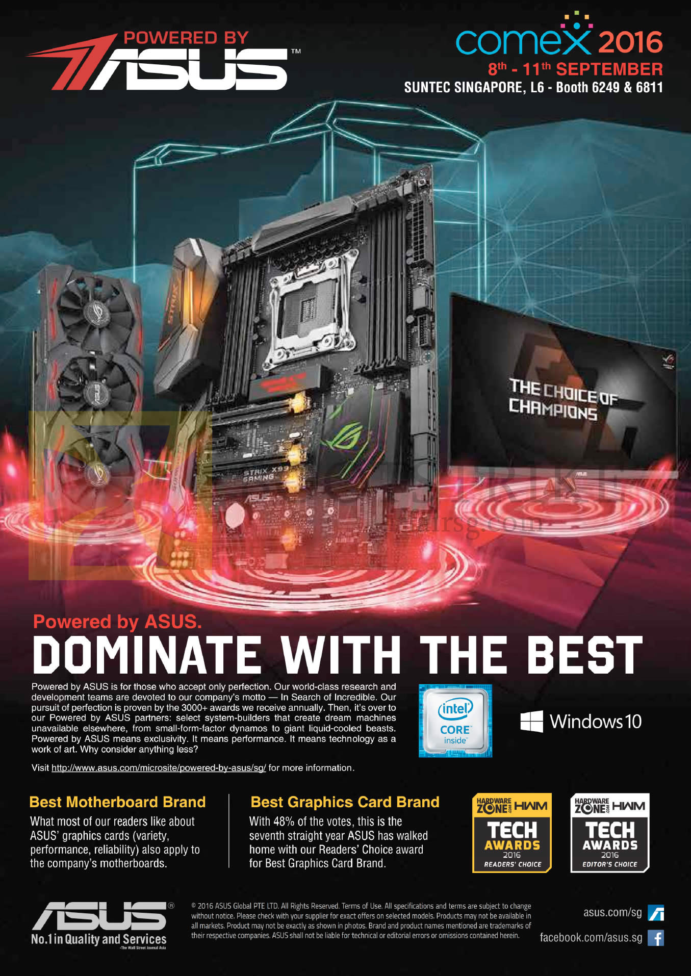 COMEX 2016 price list image brochure of Cybermind Powered By ASUS