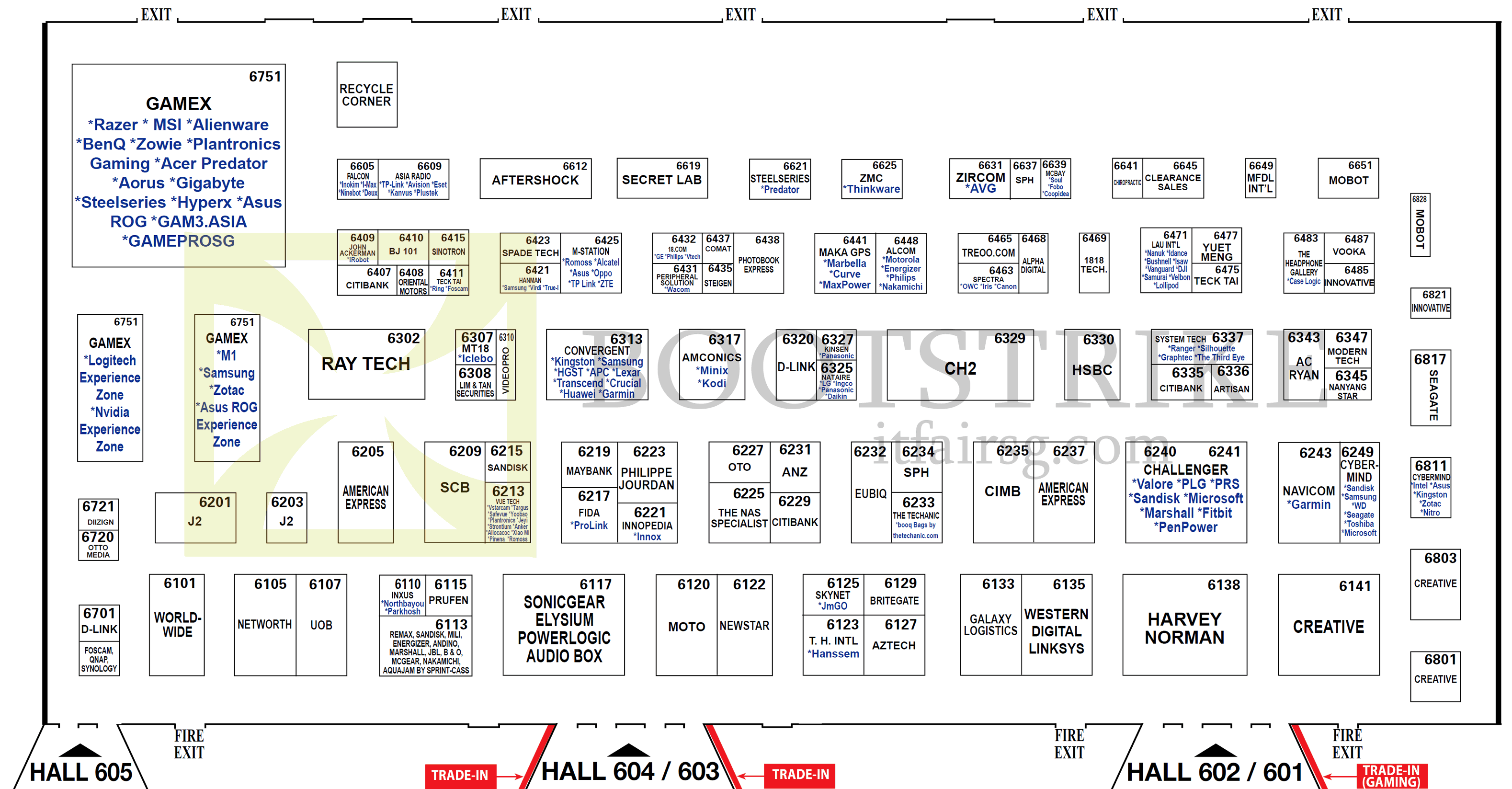 COMEX 2016 price list image brochure of Floor Plan Map Level 6, Suntec COMEX 2016