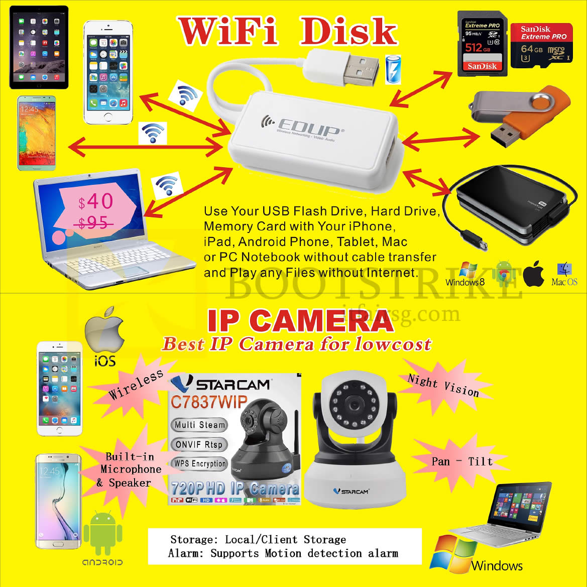 COMEX 2016 price list image brochure of Worldwide Computer Wifi Disk, IP Camera