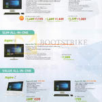 Acer AIO Desktop PCs Aspire Z Prime Z3-715, Slim U5-710, Z1-612, Z3-705