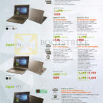 Acer Notebooks Aspire E14 E15 E5-575G, E5-475G, F15 F5-573G, F5-373G, V15 V5-591G