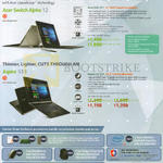 Acer Notebooks Switch Alpha 12 SA5-271, Aspire S13 S5-371, Promotion Bundles