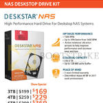 HGST NAS Deskstar 3TB, 4TB, 6TB