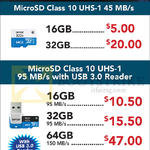 Lexar MicroSD Class 10 UHS-1 16GB, 32GB, 64GB, 128GB