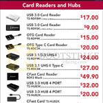 Transcend Card Readers, Hubs, USB 3.0, OTG, Type C, USB 3.1, CFast