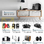 Edifier Speakers R12U, R19U, M1380, M1370BT, E3100, E3350 Prisma 2.1, R1280T Studio 2.0, E25 Luna Eclipse 2.0