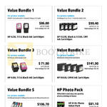 Ink Cartridges Bundle Promotions 1, 2, 3, 4, 5, HP Photo Pack