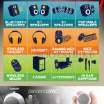 Leapfrog Speakers, Keyboard, Headset, Earphone, Accessories, Mouse, Pandora Lumo