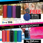 Logitech Ultimate Ears UE Bluetooth Speakers Megaboom, Roll, Boom 2