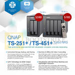 QNAP NAS TS-251 Plus, 451 Plus Series