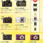 Digital Cameras Coolpix P900, AW130, B500, S7000, A300, A100, A10