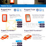 Lacie Mobile External Storage Rugged Mini, Rugged Triple, Thunderbolt, Raid Thunderbolt, 250GB, 500GB, 1TB, 2TB, 4TB