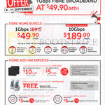 Singtel Fibre Home Bundle, Home Add-On Services, 49.90 1Gbps, 189.00 10Gbps Fibre Home Bundles