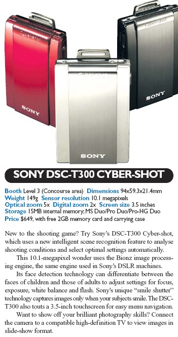 IT Show 2008 price list image brochure of Sony Digital Camera DSC T300 Cybershot