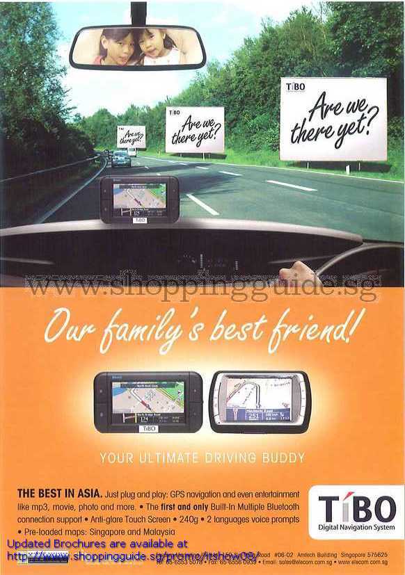 IT Show 2008 price list image brochure of Tibo GPS Navigation Bluetooth