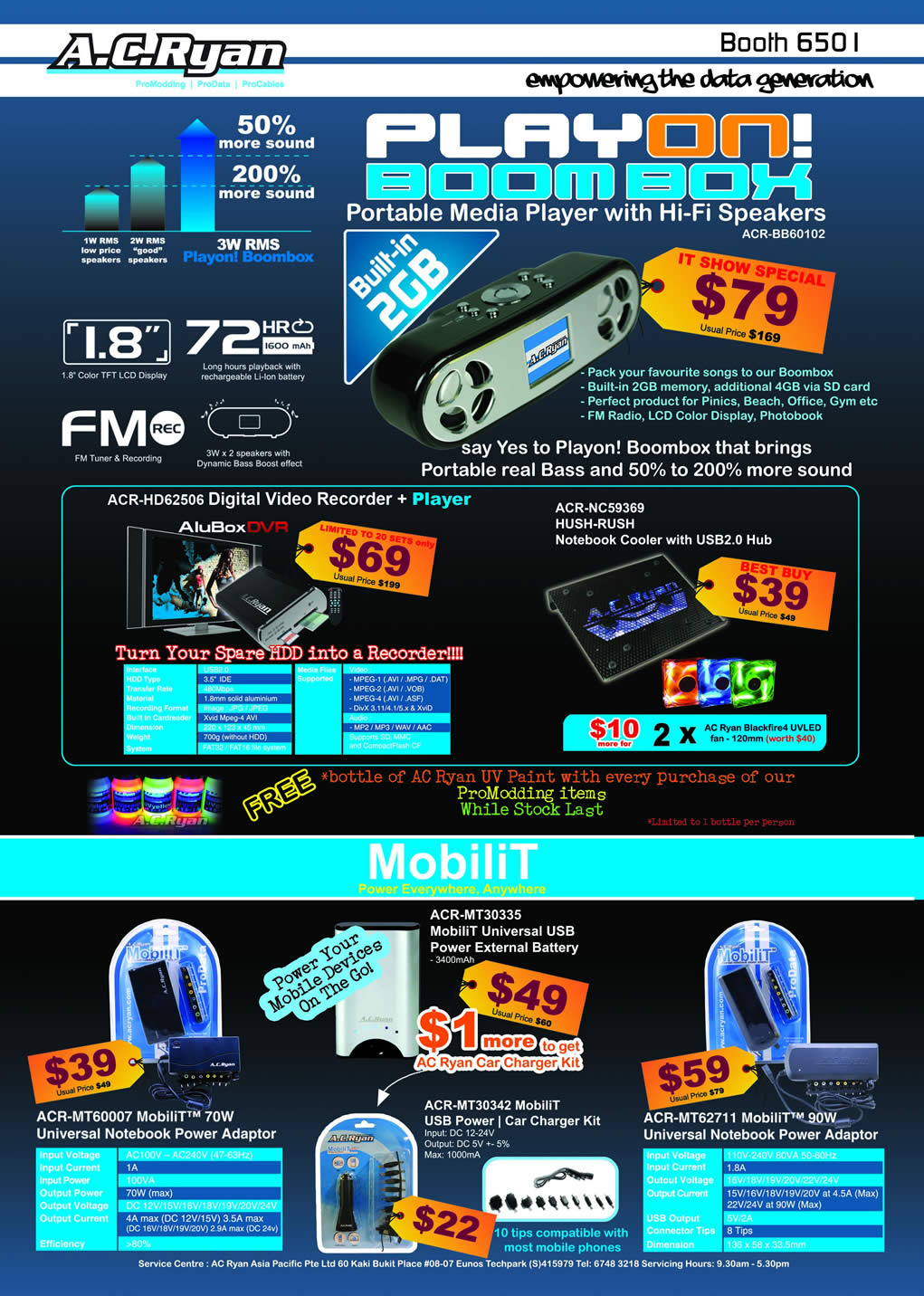 IT Show 2009 price list image brochure of AC Ryan Playon MobiliT