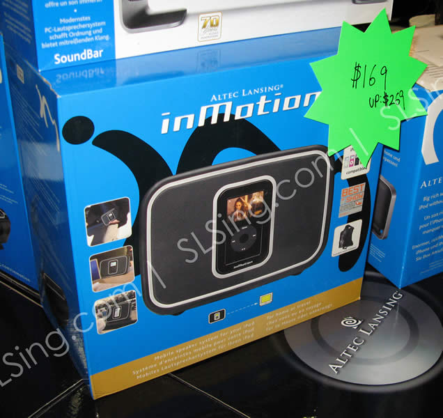 IT Show 2009 price list image brochure of Altec Lansing InMotion (vr-zone Booest)