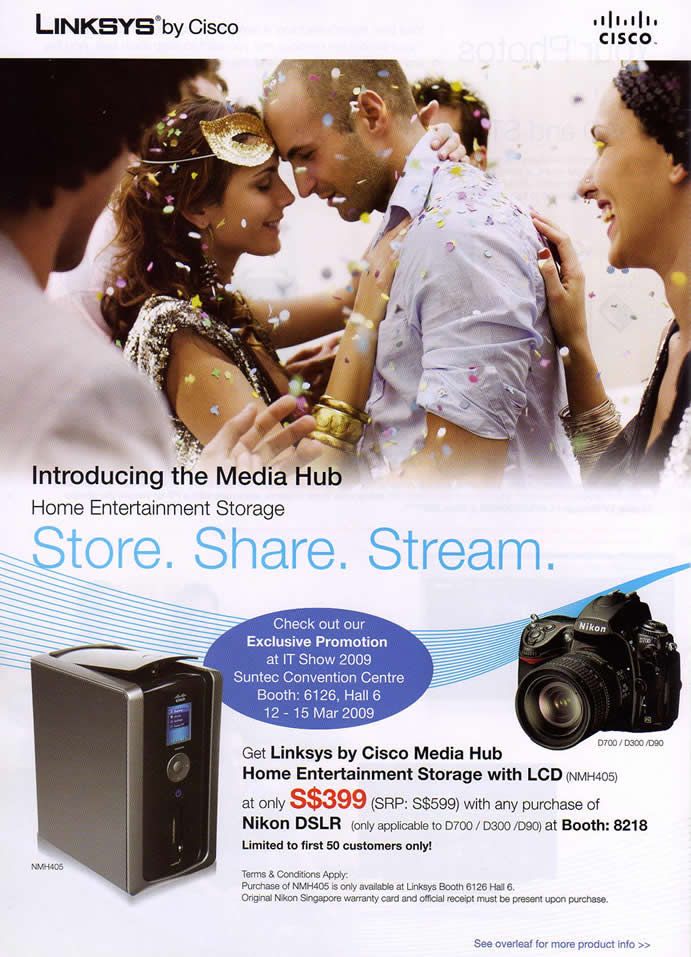 IT Show 2009 price list image brochure of Linksys Media Hub (coldfreeze)