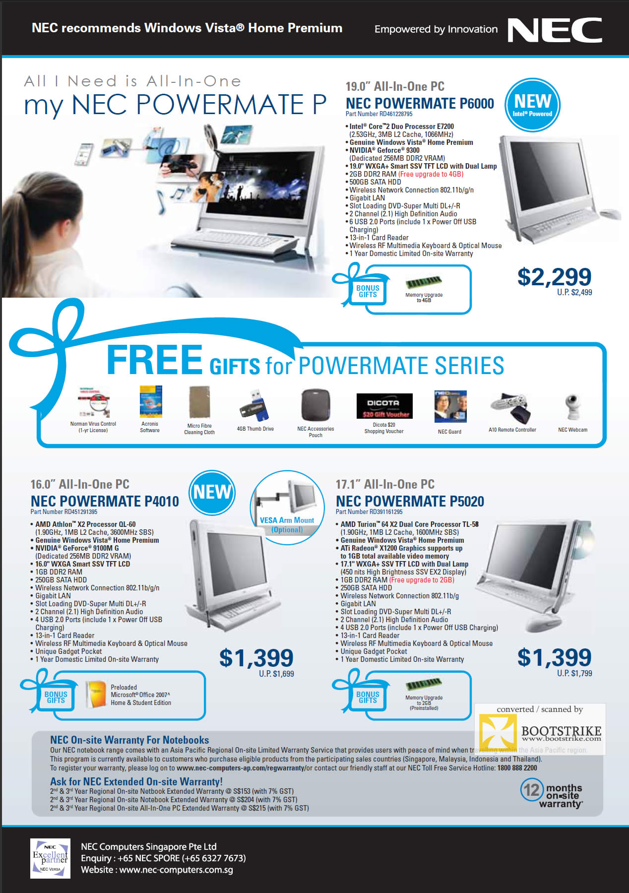 IT Show 2009 price list image brochure of NEC Versa Laptops 4