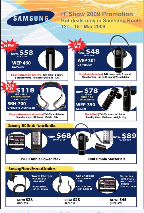 IT Show 2009 price list image brochure of Samsung Accessories