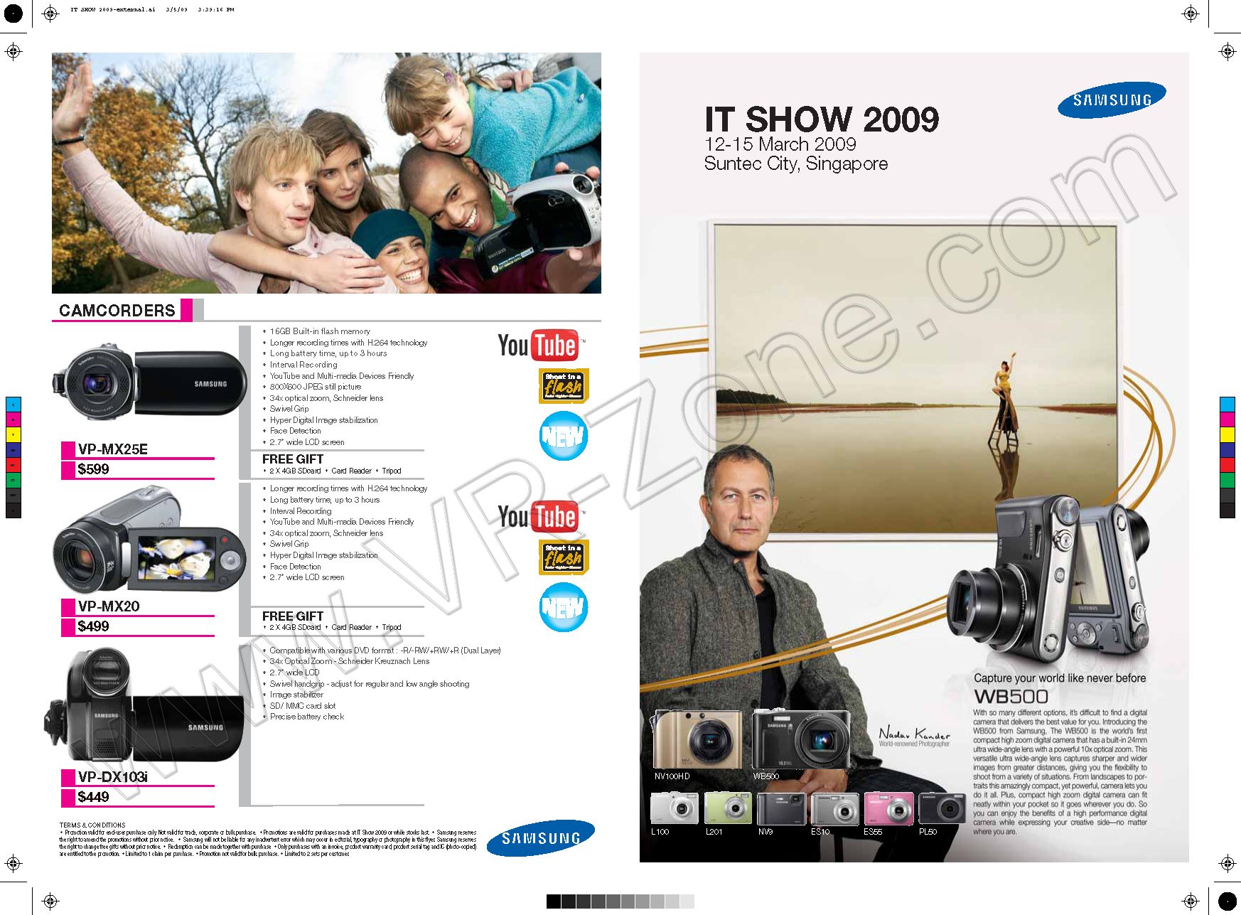 IT Show 2009 price list image brochure of Samsung Digicam Camcorders 2 VR-Zone