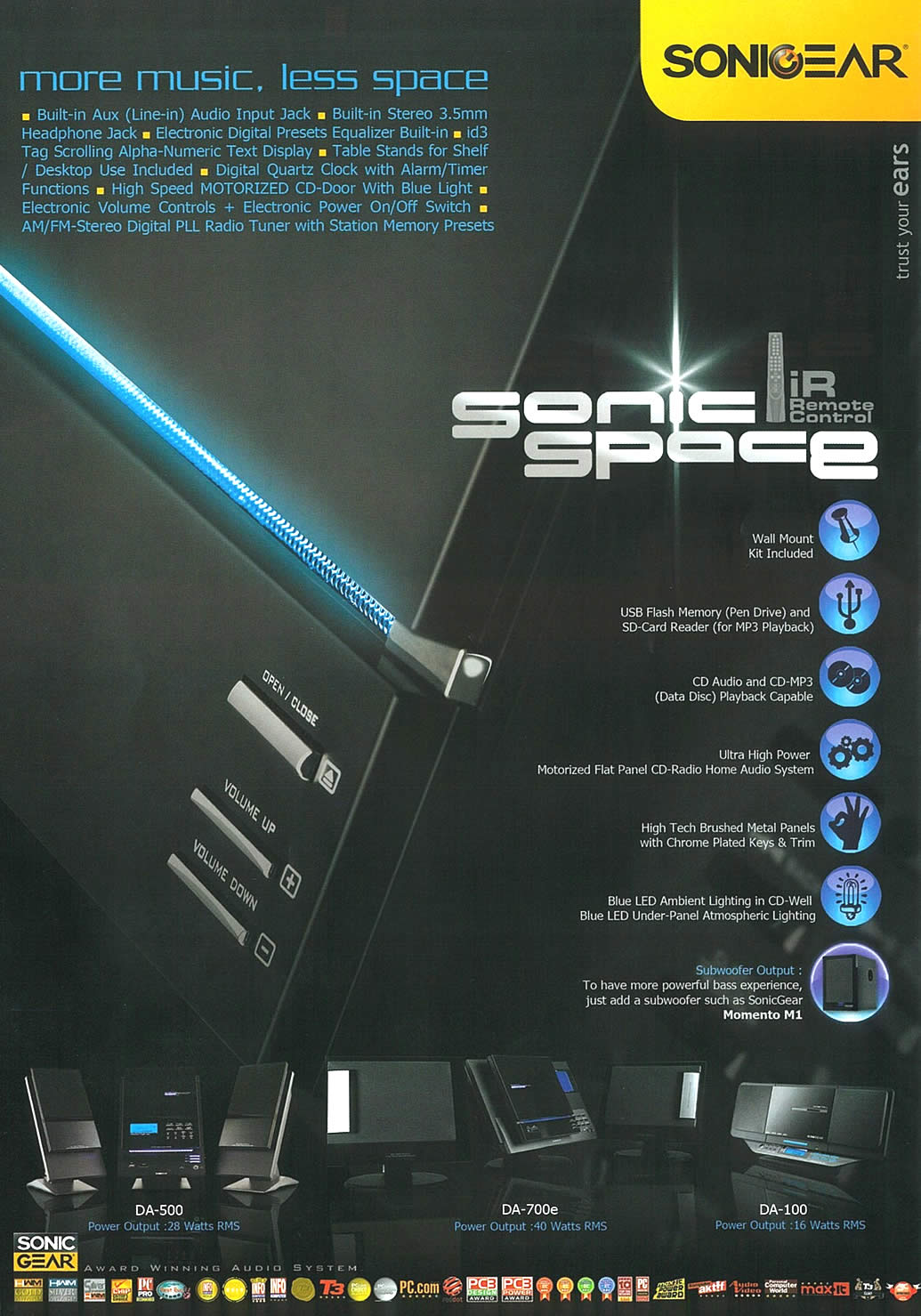 IT Show 2009 price list image brochure of Sonicgear Sonic Space Tclong