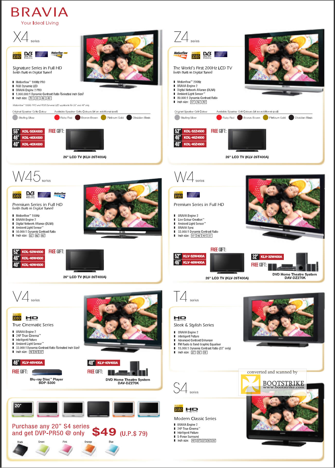 IT Show 2009 price list image brochure of Sony Bravia 1