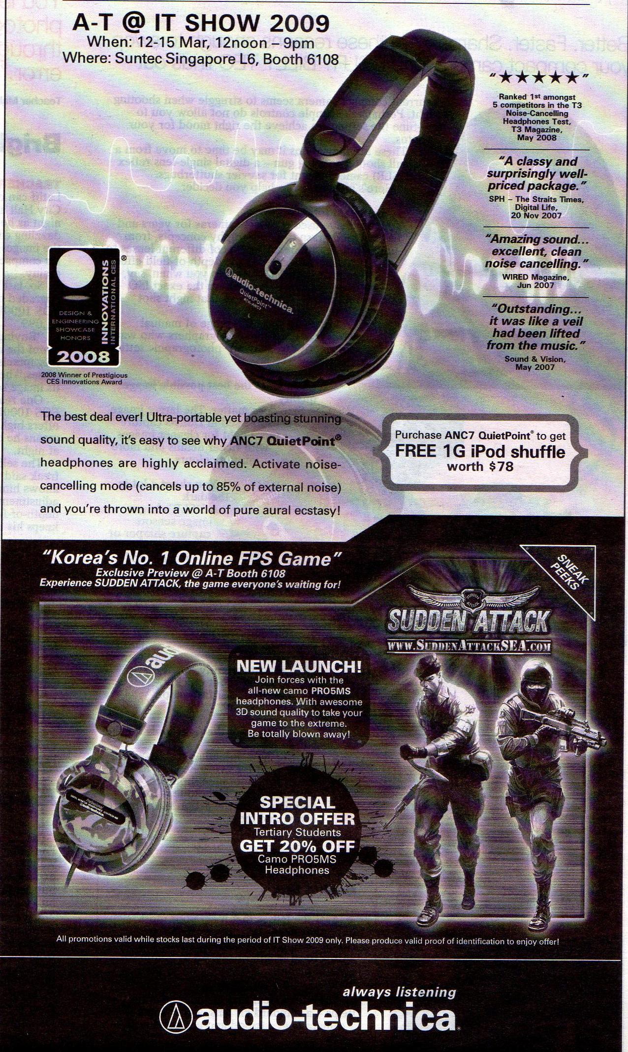 IT Show 2009 price list image brochure of Audio Technica (coldfreeze)