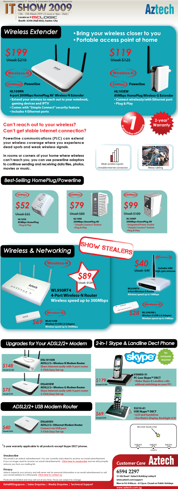 IT Show 2009 price list image brochure of Aztech (coldfreeze)