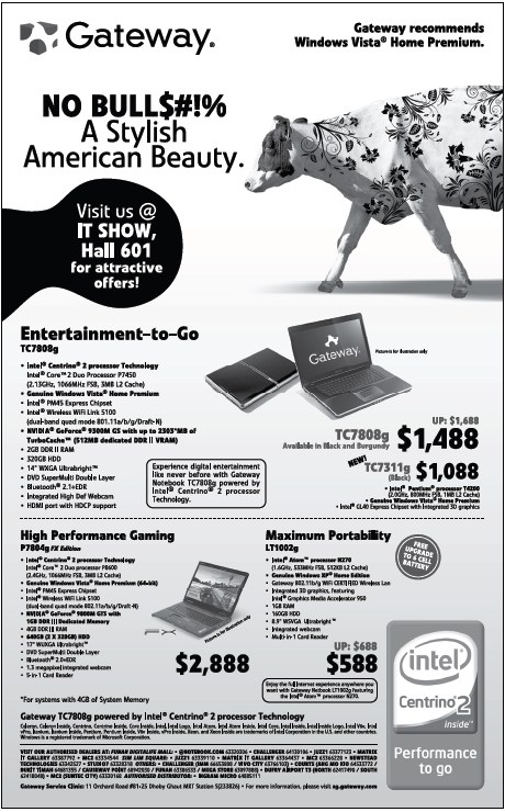 Gateway's IT Show 2009 Price Lists, Flyers, Promotions, Deals, Offers ...