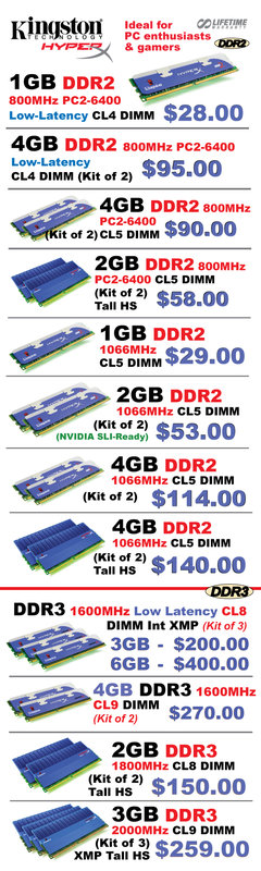 IT Show 2009 price list image brochure of Kingston Hyperx (convergent)