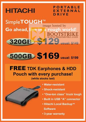 IT Show 2010 price list image brochure of Convergent Systems Hitachi SimpleTOUGH External Storage Drive