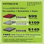 Systems Hitachi SimpleDrive Mini External Storage Drive