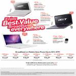 Singtel Samsung N150 Netbook Acer Aspire 4820T Apple Macbook Broadband On Mobile