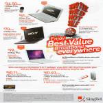 Singtel Singnet Broadband Samsung N150 Netbook Acer Aspire 4820T Notebook Apple MacBook