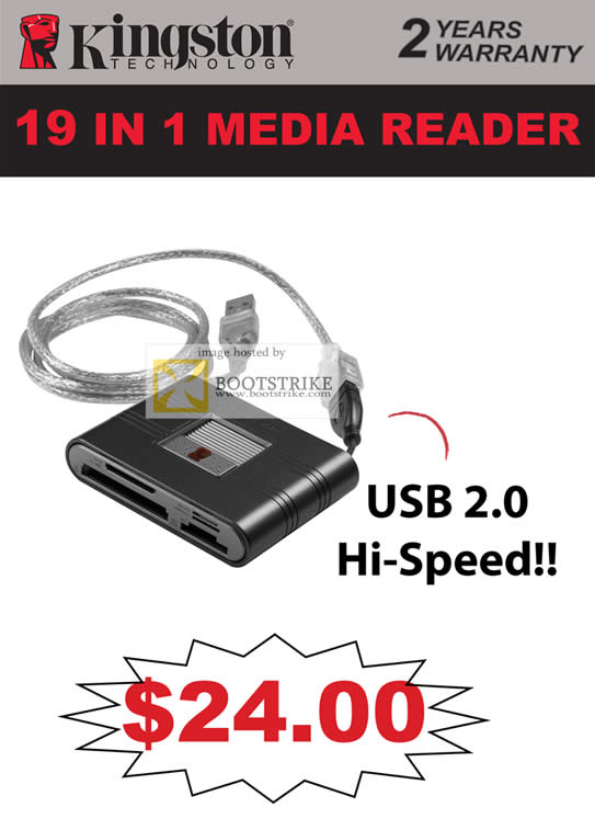 IT Show 2011 price list image brochure of Convergent Kingston 19 In 1 Media Card Reader USB