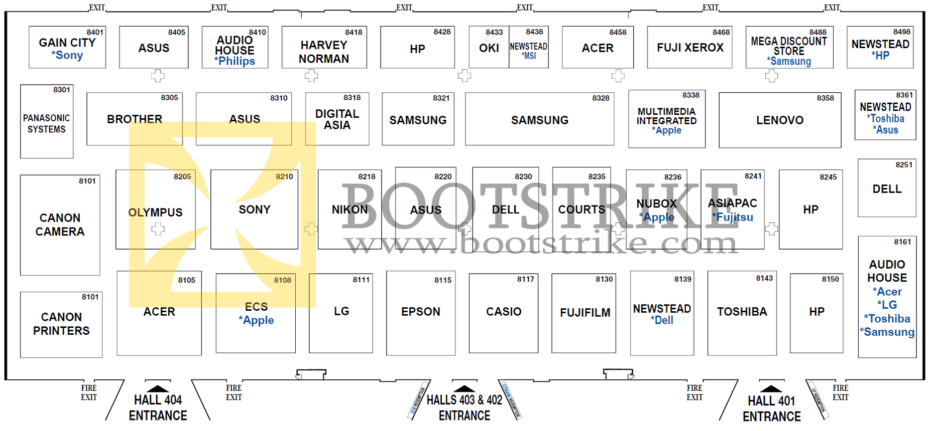 IT Show 2011 price list image brochure of Floor Plan Map Suntec Level 4