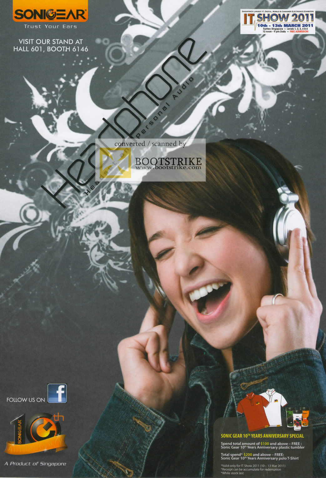 IT Show 2011 price list image brochure of Leapfrog Sonicgear Headphone And Personal Audio