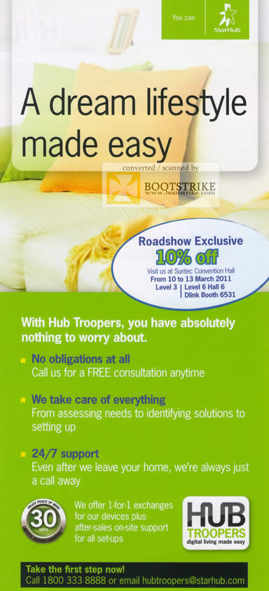 IT Show 2011 price list image brochure of Starhub Hub Troopers 10 Percent Off