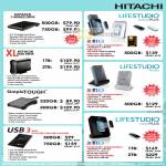 Hitachi External Storage X-Mobile Drive Lifestudio Mobile Plus XL SimpleTough USB3 Desk Plus